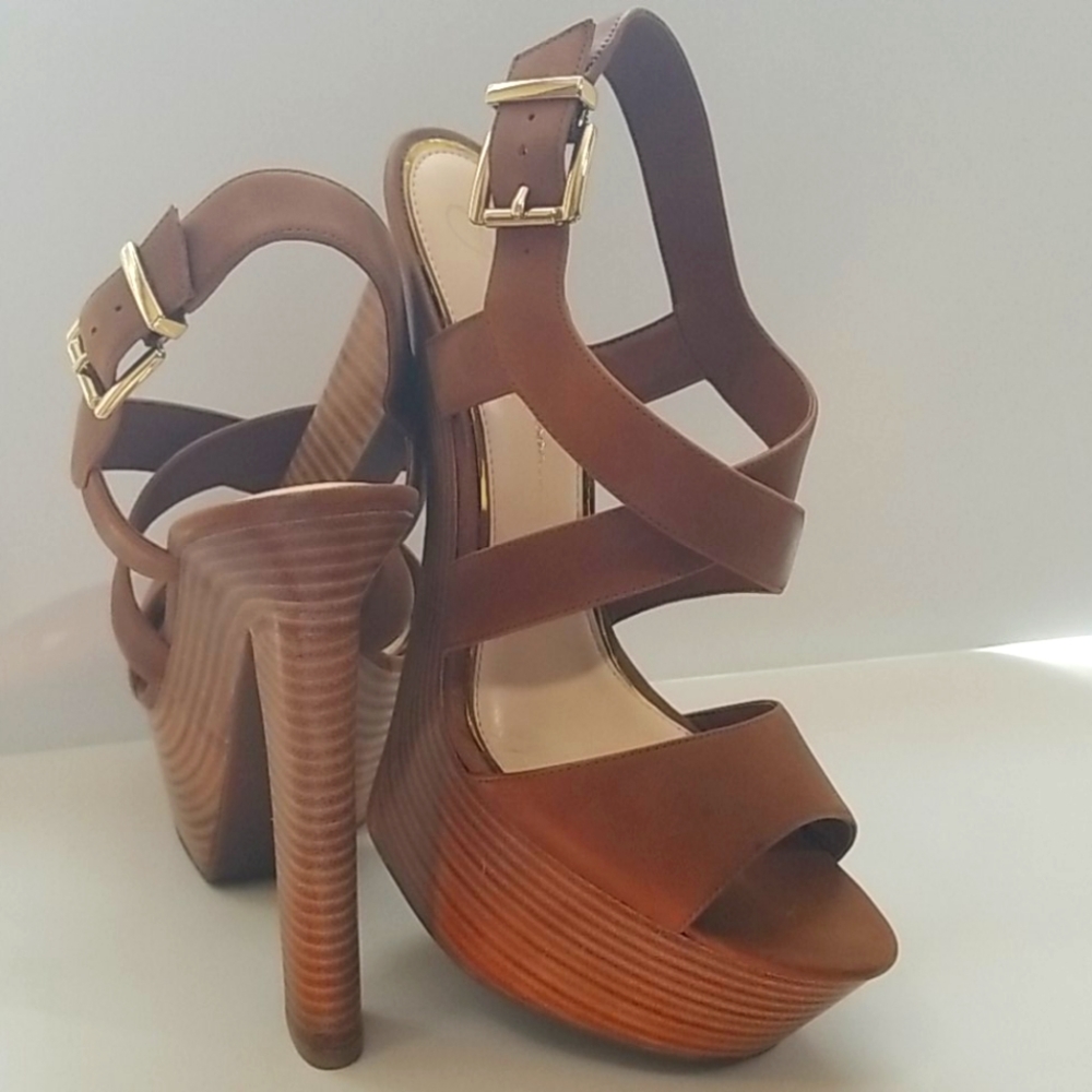 Size 12, Jessica Simpson, Brown Leather Heels